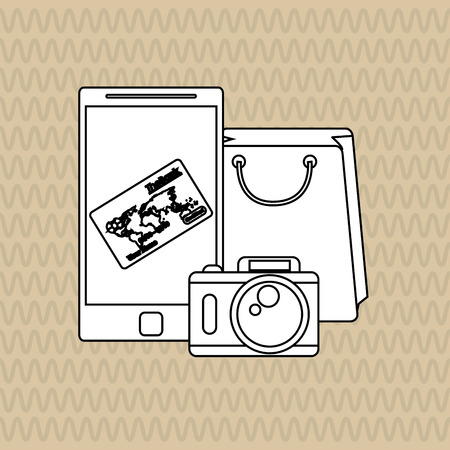 Shopping online  concept with icon design, vector illustration 10 eps graphic.のイラスト素材