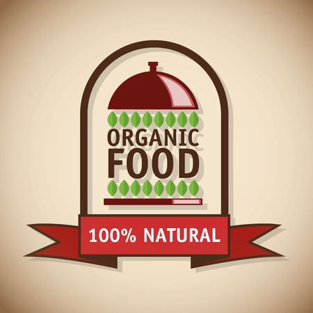 Organic food concept with icon design, vector illustration 10 eps graphic.のイラスト素材