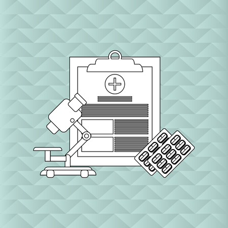 Medical care concept with icon design, vector illustration 10 eps graphic.のイラスト素材