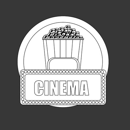 Cinema concept with icon design, vector illustration 10 eps graphic.のイラスト素材