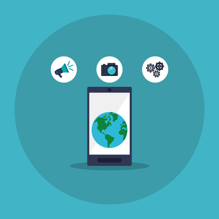 Technology concept with icon design, vector illustration 10 eps graphic.のイラスト素材