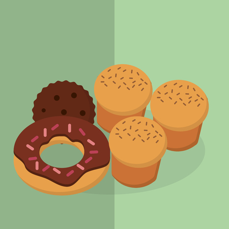Bakery with icon design, vector illustration 10 eps graphic.のイラスト素材