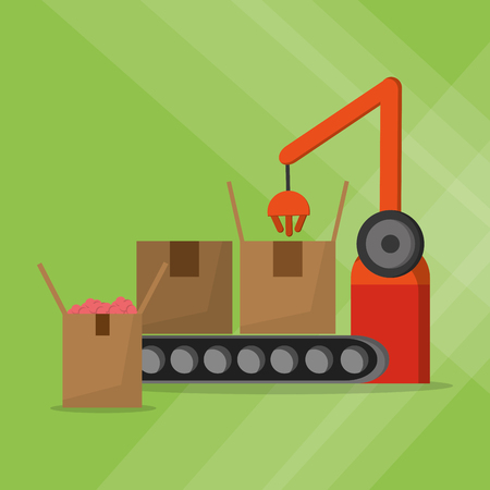 Delivery with icon designのイラスト素材