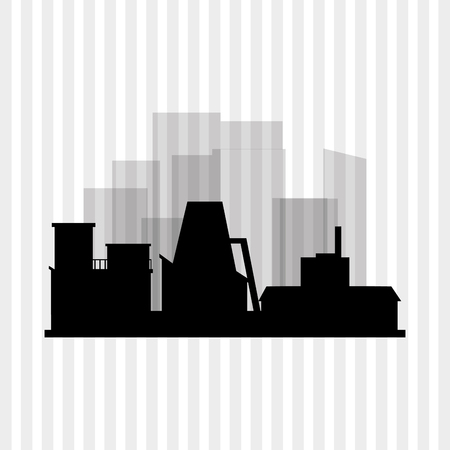 Industry with icon designのイラスト素材