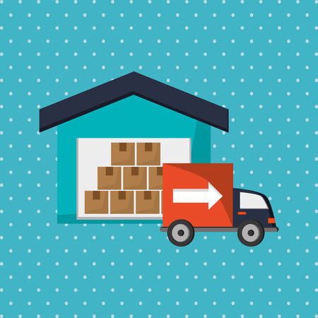 Delivery with icon design, vector illustration 10 eps graphic.のイラスト素材