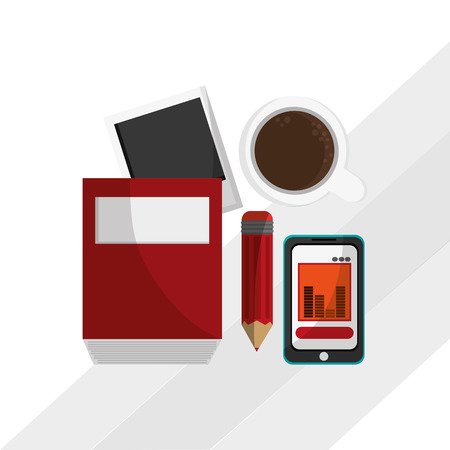 Office with icon design, vector illustration 10 eps graphic.のイラスト素材