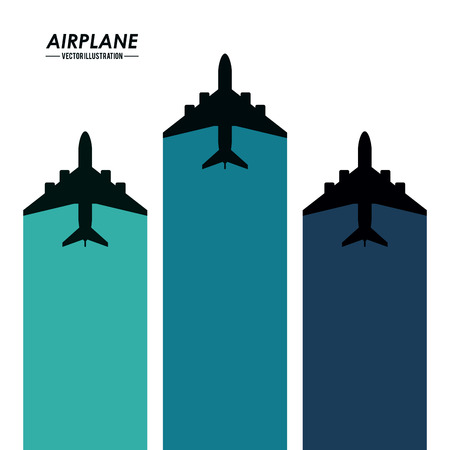 Airplane concept with icon design, vector illustration 10 eps graphic.のイラスト素材
