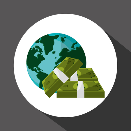 Money with icon design, vector illustration 10 eps graphic.のイラスト素材