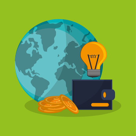 Money with icon design, vector illustration 10 eps graphic.のイラスト素材