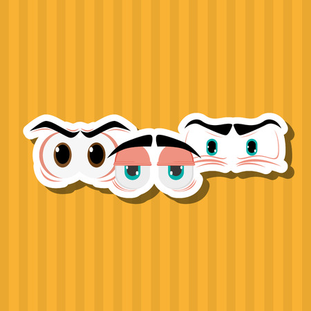 Cartoon  with face icon design, vector illustration 10 eps graphic.のイラスト素材