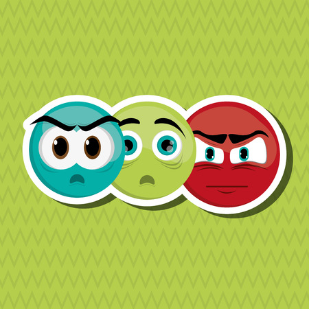 Cartoon  with face icon design, vector illustration 10 eps graphic.のイラスト素材