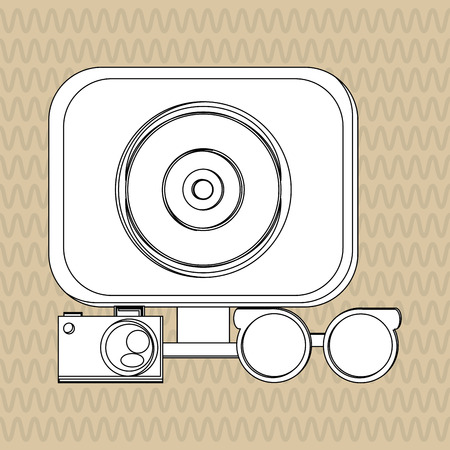 Hipster style with icon design, vector illustration 10 eps graphic.のイラスト素材