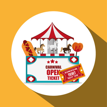 Circus concept with carnival  icon design, vector illustration 10 eps graphic.のイラスト素材