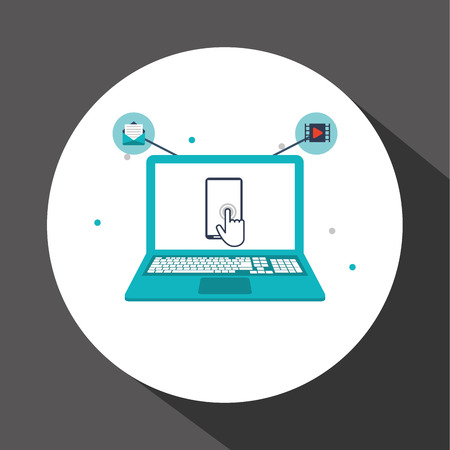 Technology with icon design, vector illustration 10 eps graphic.のイラスト素材