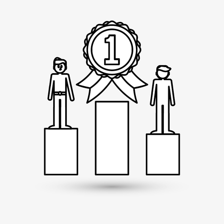 Winner concept with icon design, vector illustration 10 eps graphic.のイラスト素材