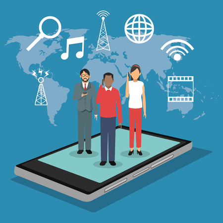 Smart city concept with icon design, vector illustration 10 eps graphic.のイラスト素材