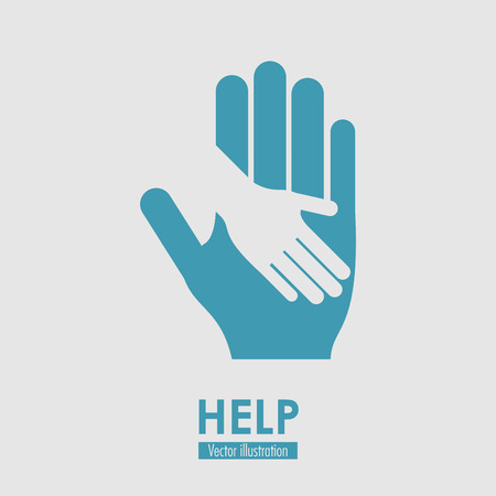 Help concept with icon design, vector illustration 10 eps graphic.のイラスト素材