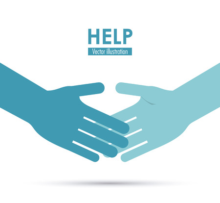 Help concept with icon design, vector illustration 10 eps graphic.のイラスト素材