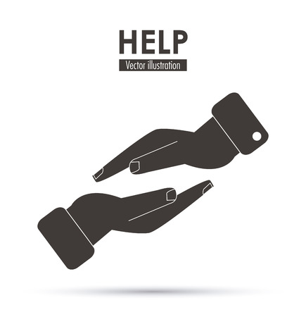 Help concept with icon design, vector illustration 10 eps graphic.のイラスト素材