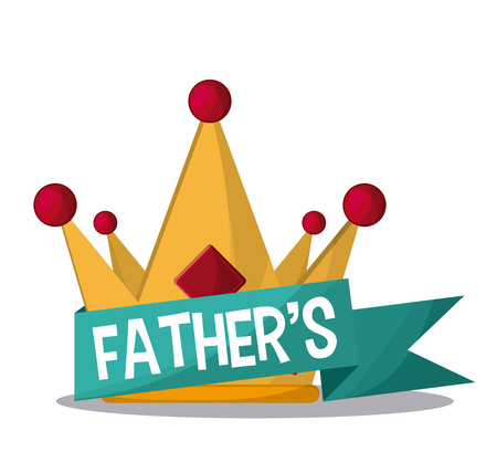 Fathers day concept with icon design, vector illustration 10 eps graphic.のイラスト素材
