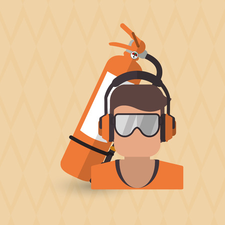 Safety concept with icon design, vector illustration 10 eps graphicのイラスト素材