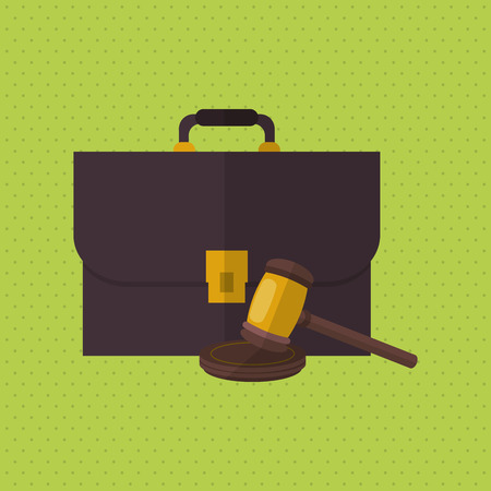 Law and Justice concept with icon design, vector illustration 10 eps graphicのイラスト素材