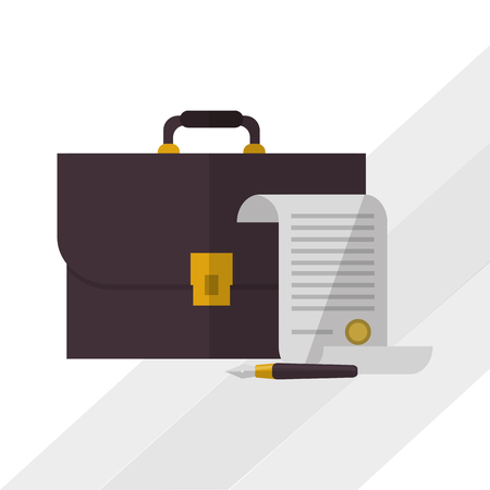 Law and Justice concept with icon design, vector illustration 10 eps graphicのイラスト素材