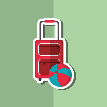 Vacation concept with icon design, vector illustration 10 eps graphicのイラスト素材