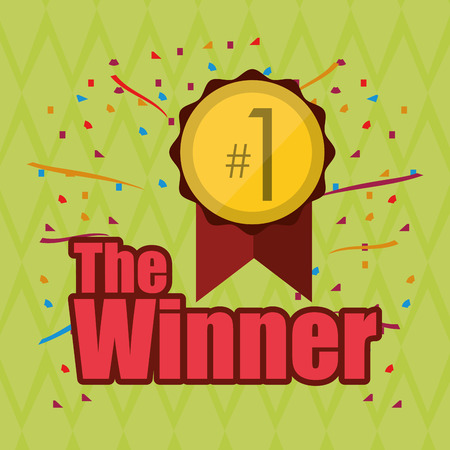 Winner concept with icon design, vector illustration 10 eps graphic.のイラスト素材