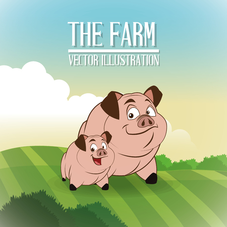 Farm concept with icon design, vector illustration 10 eps graphic.のイラスト素材