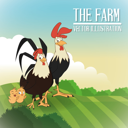Farm concept with icon design, vector illustration 10 eps graphic.のイラスト素材