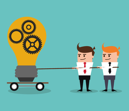 Project concept with business icon design, vector illustration 10 eps graphicのイラスト素材