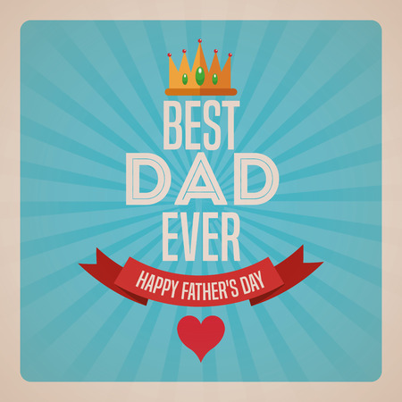 happy fathers day concept with icon design, vector illustration 10 eps graphic.のイラスト素材