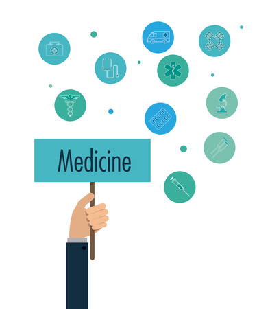 Medical concept with icon design, vector illustration 10 eps graphic.のイラスト素材