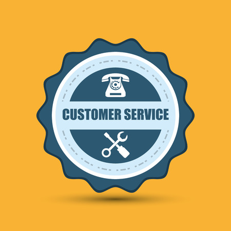 Customer service concept with icon design, vector illustration 10 eps graphic.のイラスト素材