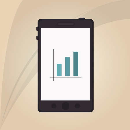 Smartphone concept with icon design, vector illustration 10 eps graphic.のイラスト素材