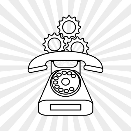 Customer service concept with icon design, vector illustration 10 eps graphic.のイラスト素材