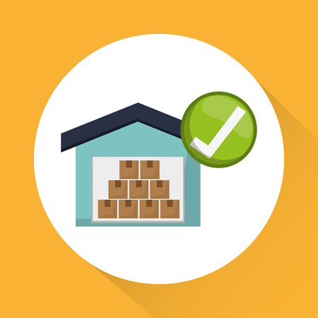 Delivery with icon design, vector illustration 10 eps graphic.のイラスト素材