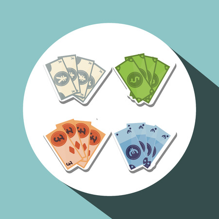 Money concept with icon design, vector illustration 10 eps graphicのイラスト素材