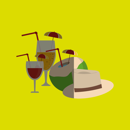 Vacation concept with icon design, vector illustration 10 eps graphicのイラスト素材