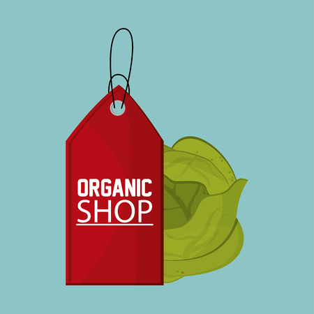 Organic shop concept with icon design, vector illustration 10 eps graphicのイラスト素材