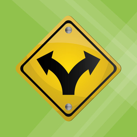 Road sign concept with icon design, vector illustration 10 eps graphicのイラスト素材