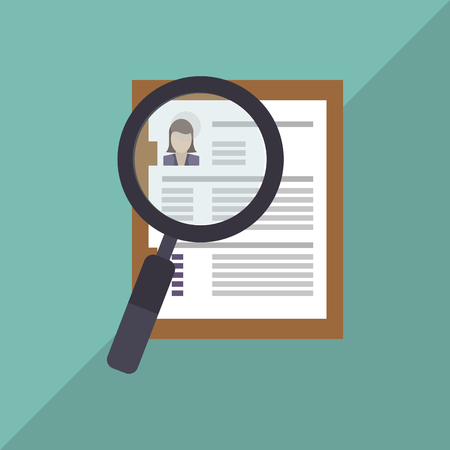 Human Resources concept with icon design, vector illustration 10 eps graphicのイラスト素材