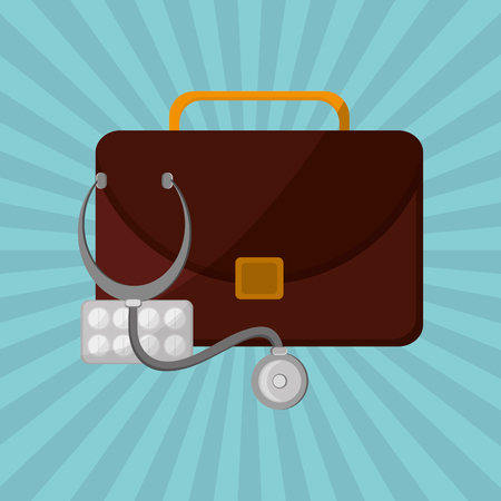 Medical care concept with icon design, vector illustration 10 eps graphicのイラスト素材