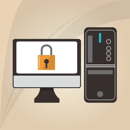 Cyber Security Antivirus concept with icon design, vector illustration 10 eps graphic.のイラスト素材