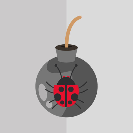 Cyber Security Antivirus concept with icon design, vector illustration 10 eps graphic.のイラスト素材