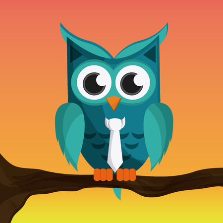Owl concept with icon design, vector illustration 10 eps graphicのイラスト素材