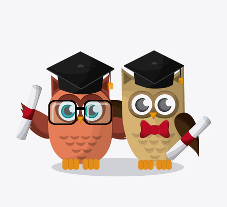 Owl concept with icon design, vector illustration 10 eps graphicのイラスト素材