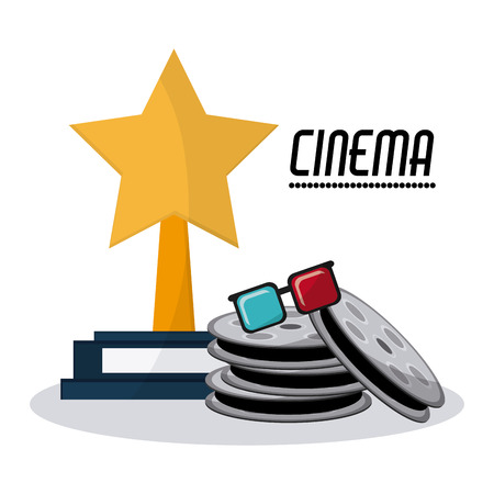 Cinema concept with icon design, vector illustration 10 eps graphicのイラスト素材