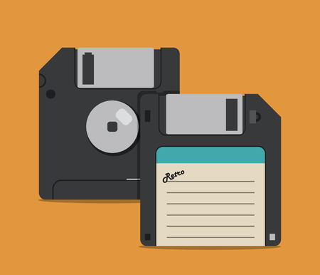 Retro concept with technology  icon design, vector illustration 10 eps graphicのイラスト素材